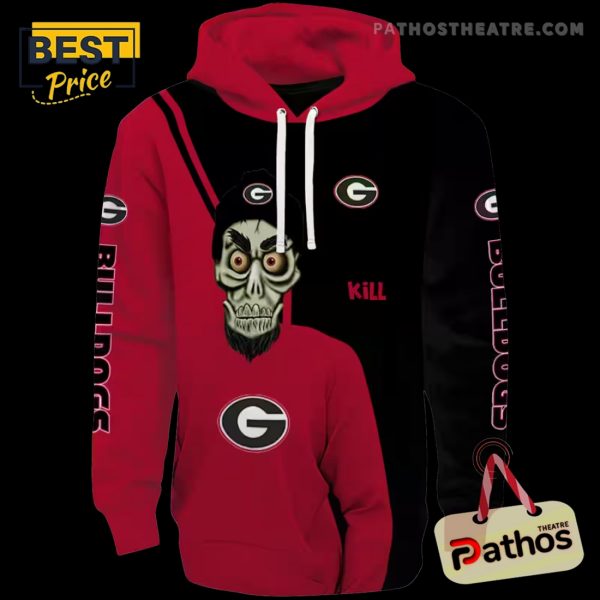 Georgia Bulldogs Achmed Skull Red Hoodie