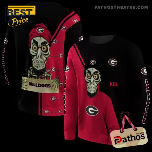 Georgia Bulldogs Achmed Skull Red Hoodie