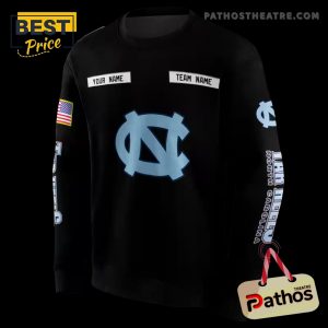 personalized north carolina tar heels punisher skull black hoodie 4 lhcGr