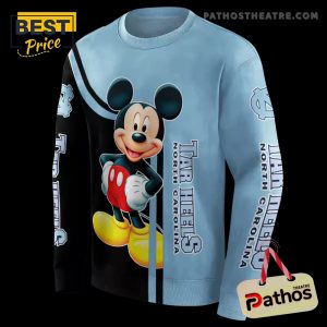 north carolina tar heels mickey mouse light blue black hoodie 4 Sw48m