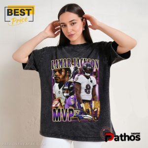 lamar jackson 2 x mvp unisex t shirt 3 byFUb