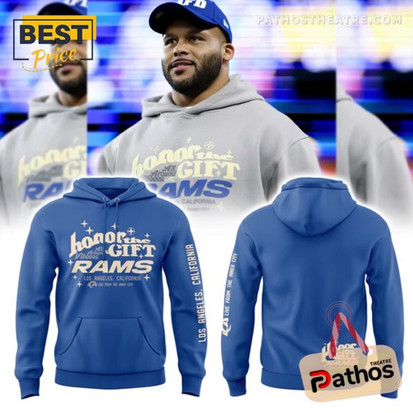 Los Angeles Rams Honor The Gifts 2025 Blue Hoodie