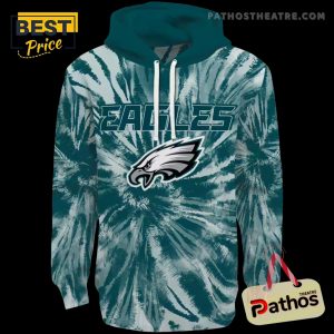 philadelphia eagles tie dye pattern green hoodie 3 7XFma