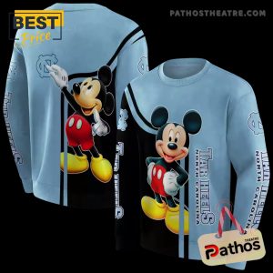 north carolina tar heels mickey mouse light blue black hoodie 5 cxCtP