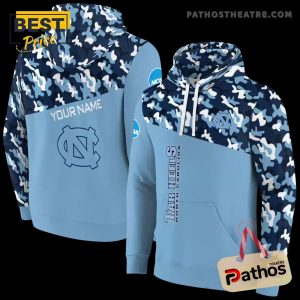 personalized north carolina tar heels camo pattern light blue hoodie 1 wtvBQ