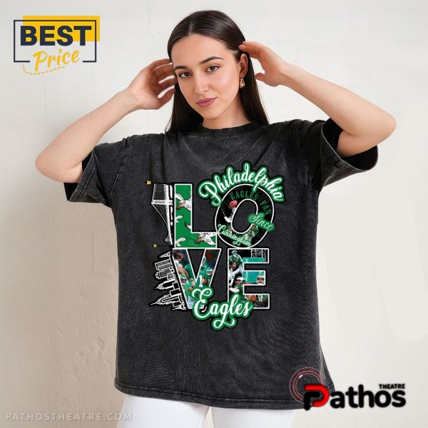 New Philadelphia Eagles Love T-Shirt