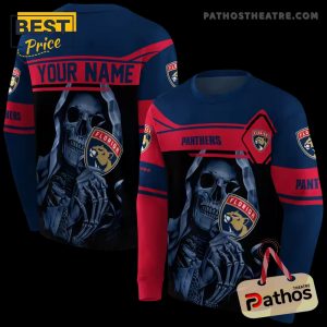 personalized florida panthers grim reaper red black hoodie 5 oTBSr