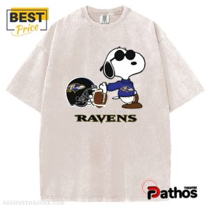 Snoopy x Baltimore Ravens Football Nike T-Shirt