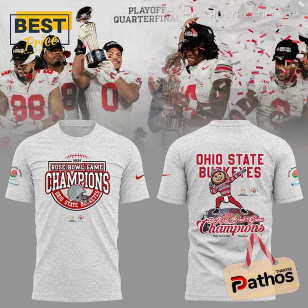 Ohio State Buckeyes Rose Bowl Champions Grey Hoodie