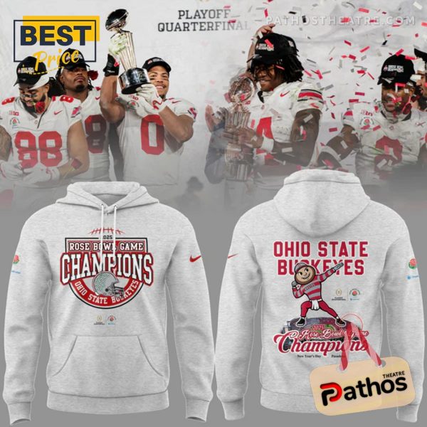 Ohio State Buckeyes Rose Bowl Champions Grey Hoodie And Pants