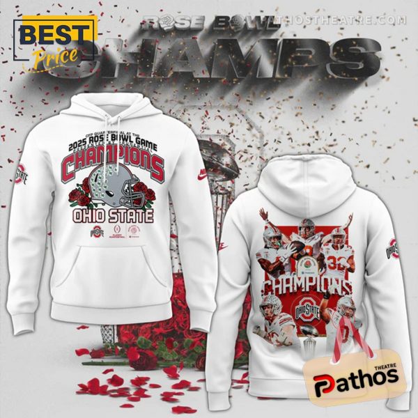 Ohio State Buckeyes Rose Playoff 2025 Champions Hoodie And Pants