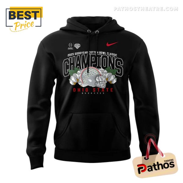 Ohio State Football 2025 Bowl Champions Black Hoodie And Pants