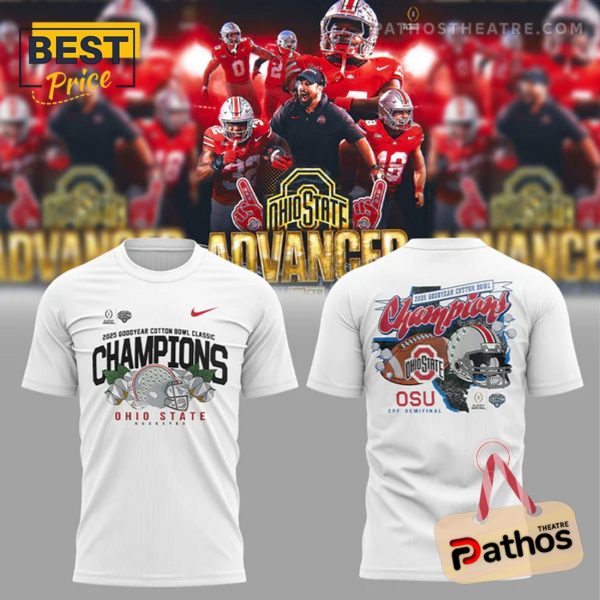 Ohio State Football 2025 Bowl Champions White Hoodie