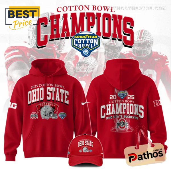 Ohio State Football Bowl Champions Red Hoodie