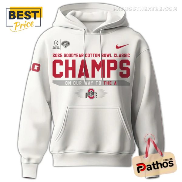 Ohio State Football Bowl Champions White Hoodie