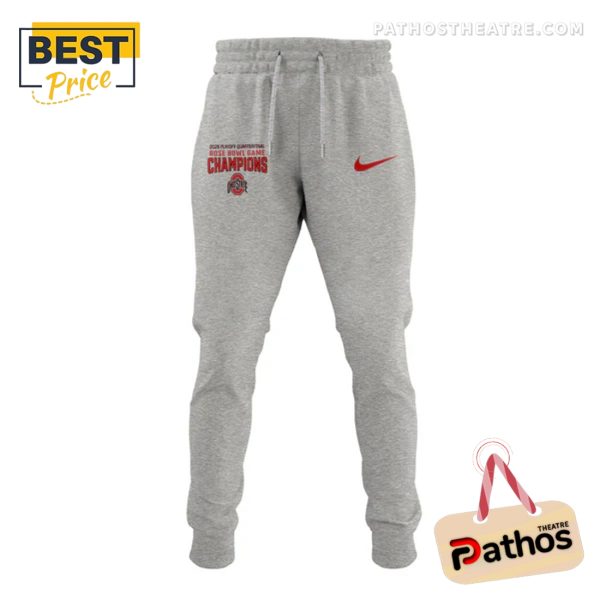 Ohio State Football Rose Bowl Champions Grey Hoodie And Pants