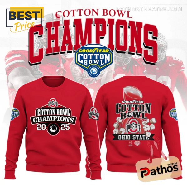 Ohio State NCAA Bowl Champions Red Hoodie And Pants 2025