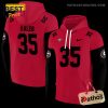 Personalized Georgia Bulldogs Minimal Design Red Hoodie