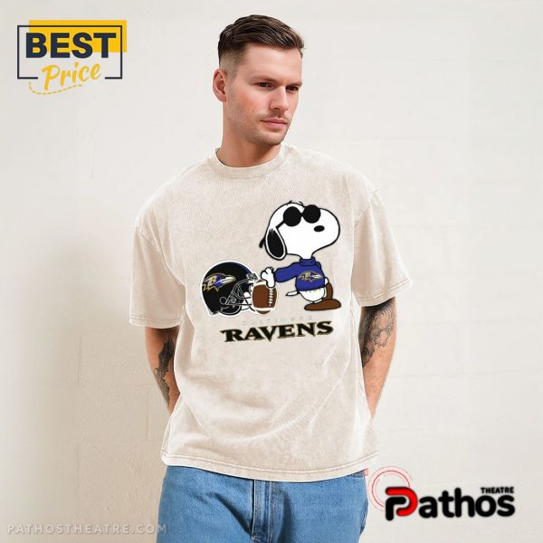 Snoopy x Baltimore Ravens Football Nike T-Shirt