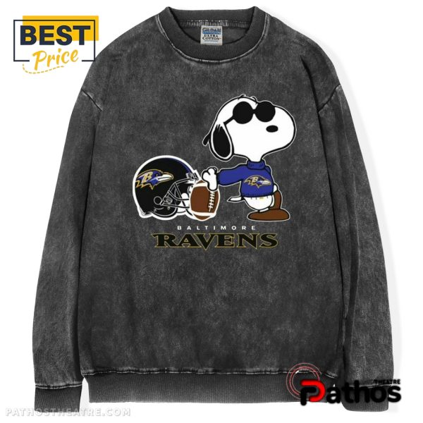 Snoopy x Baltimore Ravens Football Nike T-Shirt