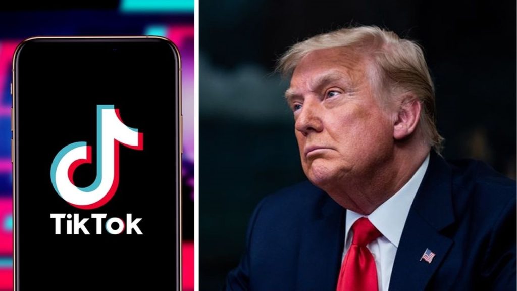 President Trump signing executive order pausing TikTok ban