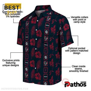 houston texans framed floral hawaiian shirt 5 LLL6L