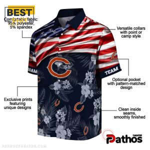 custom chicago bears us flag hibiscus hawaiian shirt 5 1dbJP