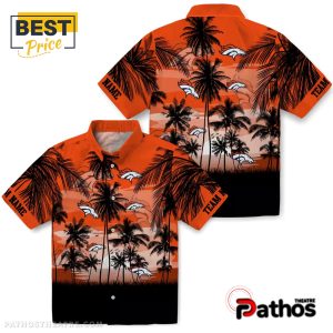custom denver broncos sunset scene hawaiian shirt 3 FrjoC