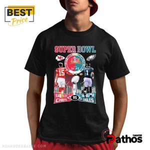 Jalen Hurts Philadelphia Eagles x Patrick Mahomes Chiefs T-Shirt