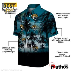 custom jacksonville jaguars sunset scene teal hawaiian shirt 5 S5lzm