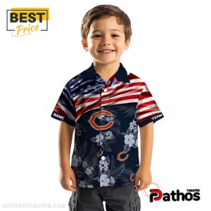 custom chicago bears us flag hibiscus hawaiian shirt 7 5wm29