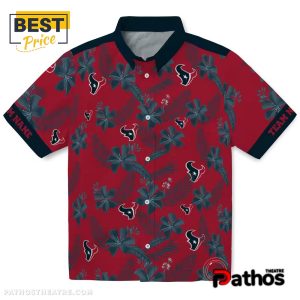 Personalized Houston Texans Botanical Hawaiian Shirt