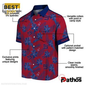 personalized new york giants botanical hawaiian shirt 5 CrkAV