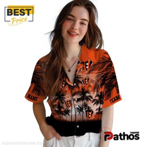 custom cincinnati bengals sunset scene hawaiian shirt 4 30qnQ