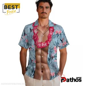 houston texans chest illusion hawaiian shirt 2 9RnpA