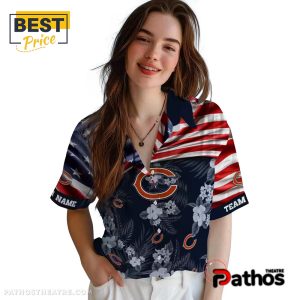 custom chicago bears us flag hibiscus hawaiian shirt 4 4ioej