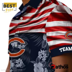 custom chicago bears us flag hibiscus hawaiian shirt 8 uluJH