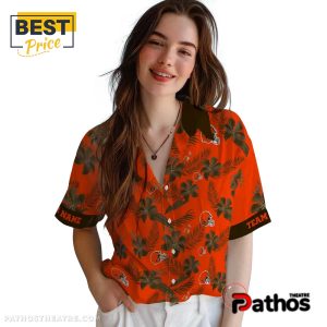 personalized cleveland browns botanical hawaiian shirt 4 vVrM0