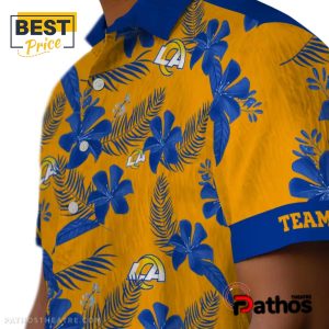 personalized los angeles rams botanical hawaiian shirt 8 6aGYV