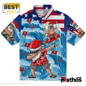 Tampa Bay Buccaneers Surfing Santa Hawaiian Shirt