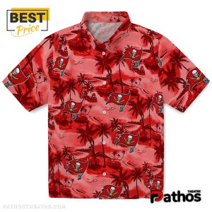 Tampa Bay Buccaneers Coastal Palms Hawaiian Shirt