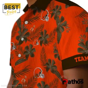 personalized cleveland browns botanical hawaiian shirt 8 8EBqu