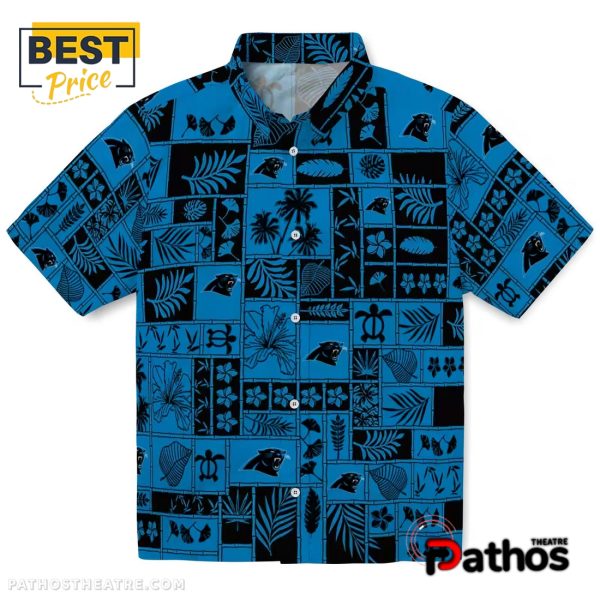 Carolina Panthers Tropical Patchwork Hawaiian Shirt