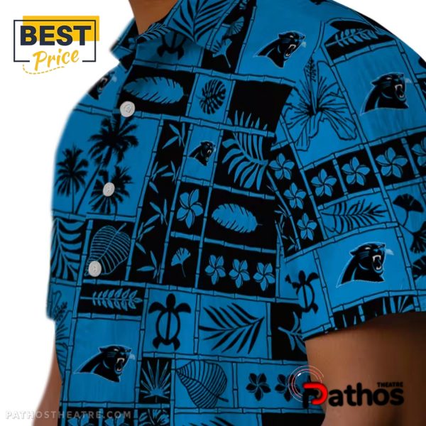 Carolina Panthers Tropical Patchwork Hawaiian Shirt