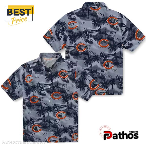 Chicago Bears Coastal Palms Hawaiian Shirt