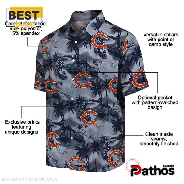 Chicago Bears Coastal Palms Hawaiian Shirt