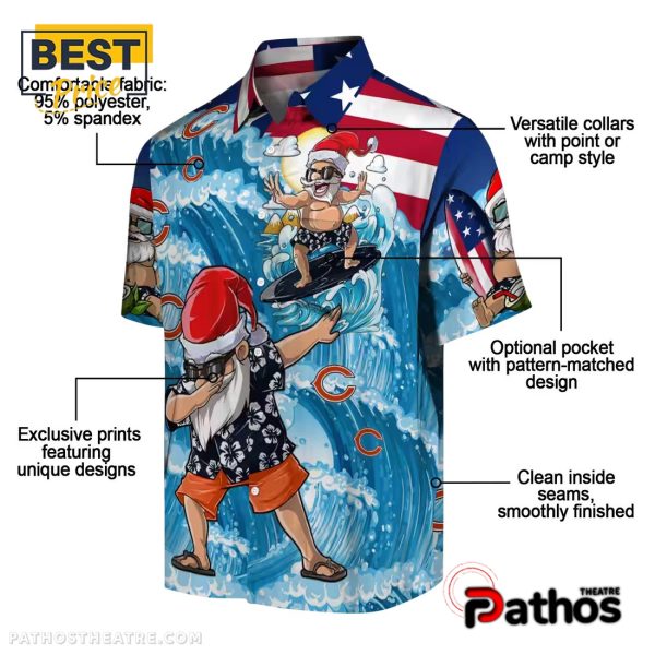 Chicago Bears Surfing Santa Hawaiian Shirt