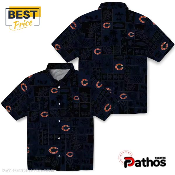 Chicago Bears Tropical Patchwork Hawaiian Shirt