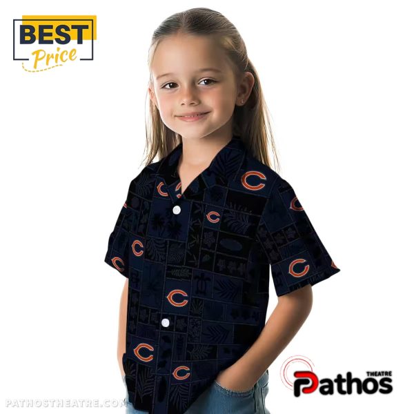 Chicago Bears Tropical Patchwork Hawaiian Shirt