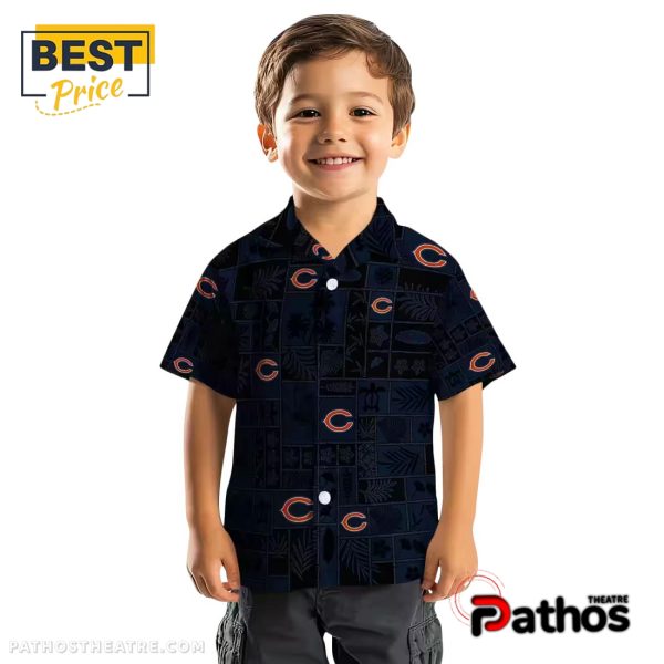 Chicago Bears Tropical Patchwork Hawaiian Shirt